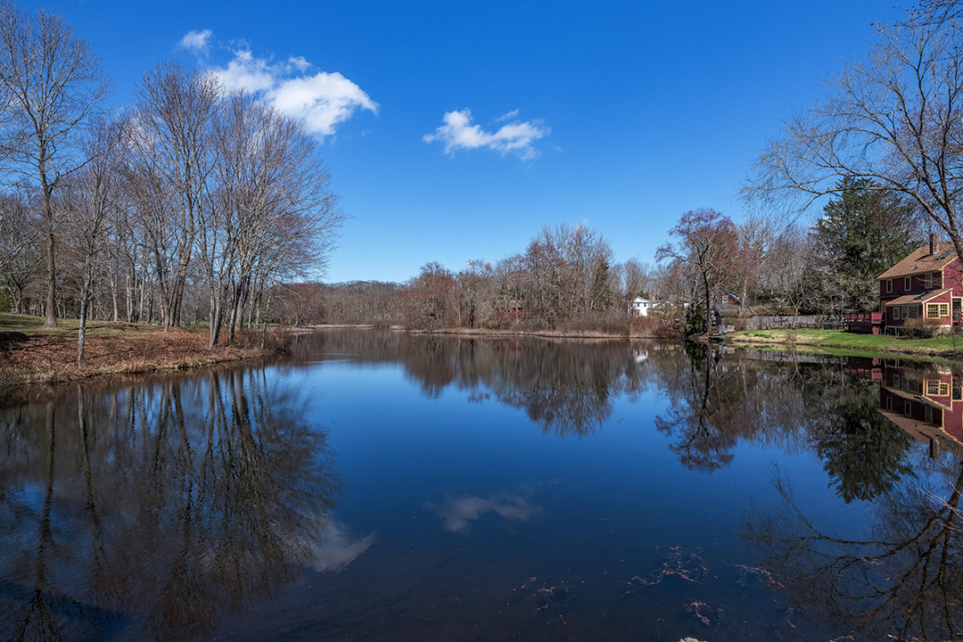 A Stone 19th Century Mill Transformed Into A Home By An Antiques Dealer Lists In Old Lyme Pond