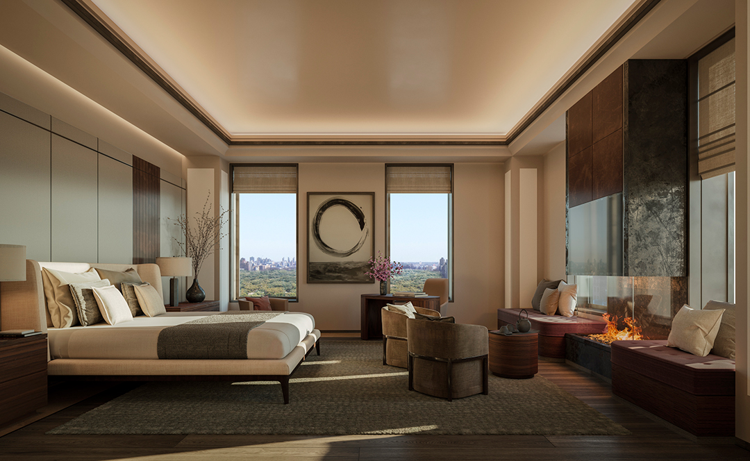 Aman New Yorks Penthouse Becomes Nycs Most Expensive Sale In 2022 So Far Aman Residence Bedroom High Res 27898