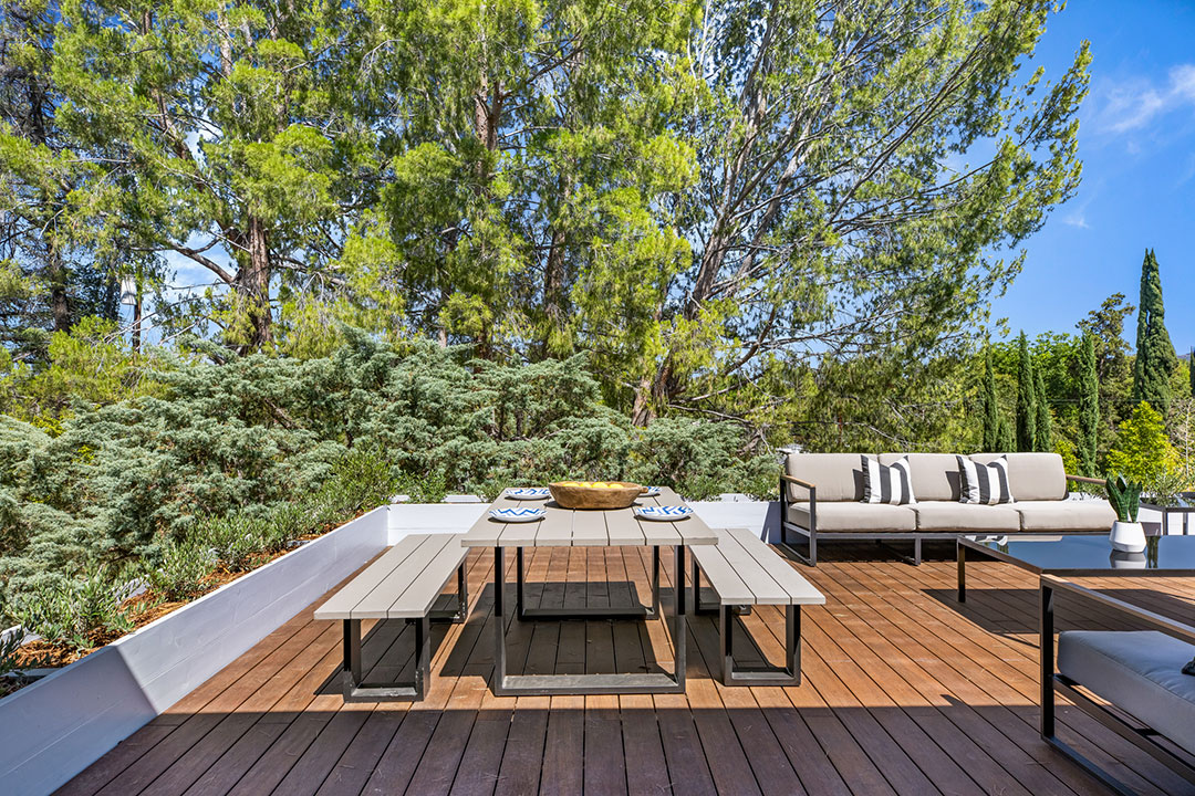 Bamboo Deck Richard Neutra Woodland Hills 14