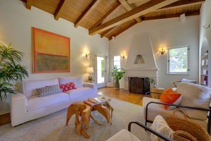 Willie Garson La House Living Room With Fireplace