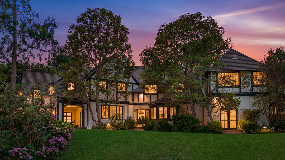 Producers Pacific Palisades Estate Front Of Home Evening