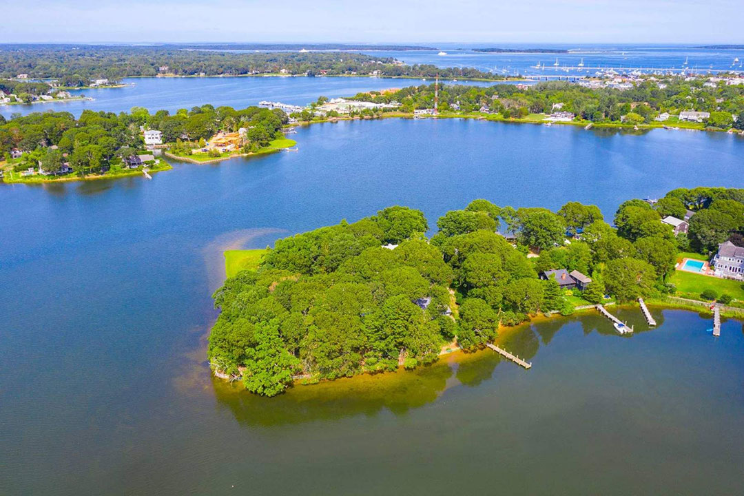 John Steinbeck Sag Harbor Aerial View