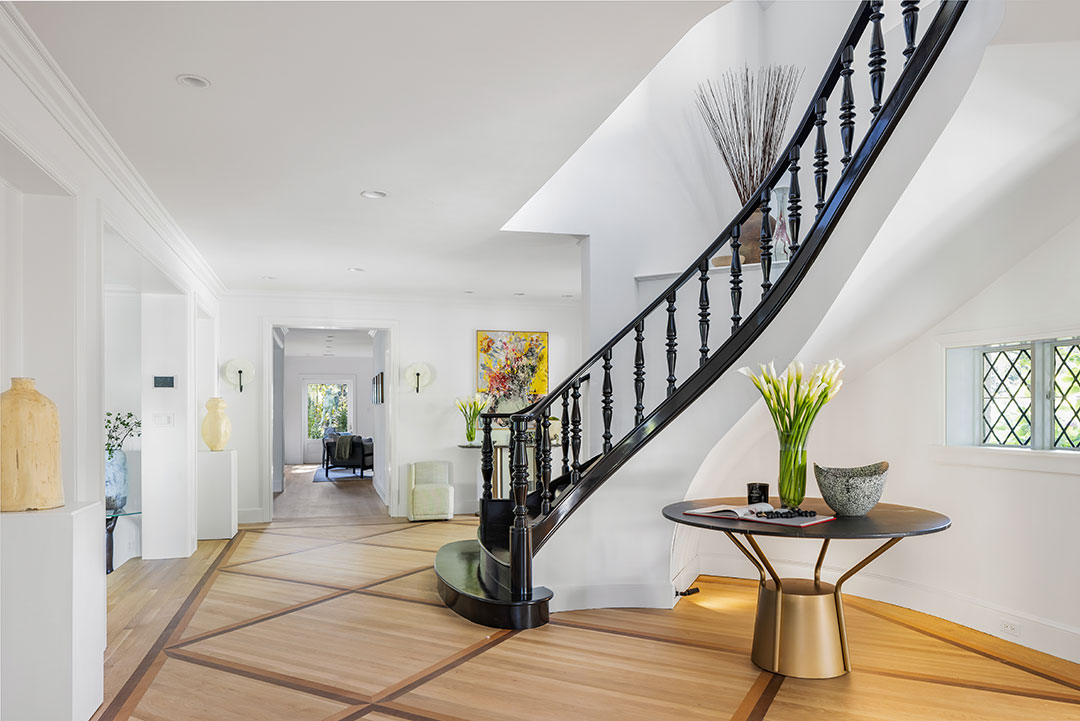 Producers Pacific Palisades Estate Grand Staircase And Foyer