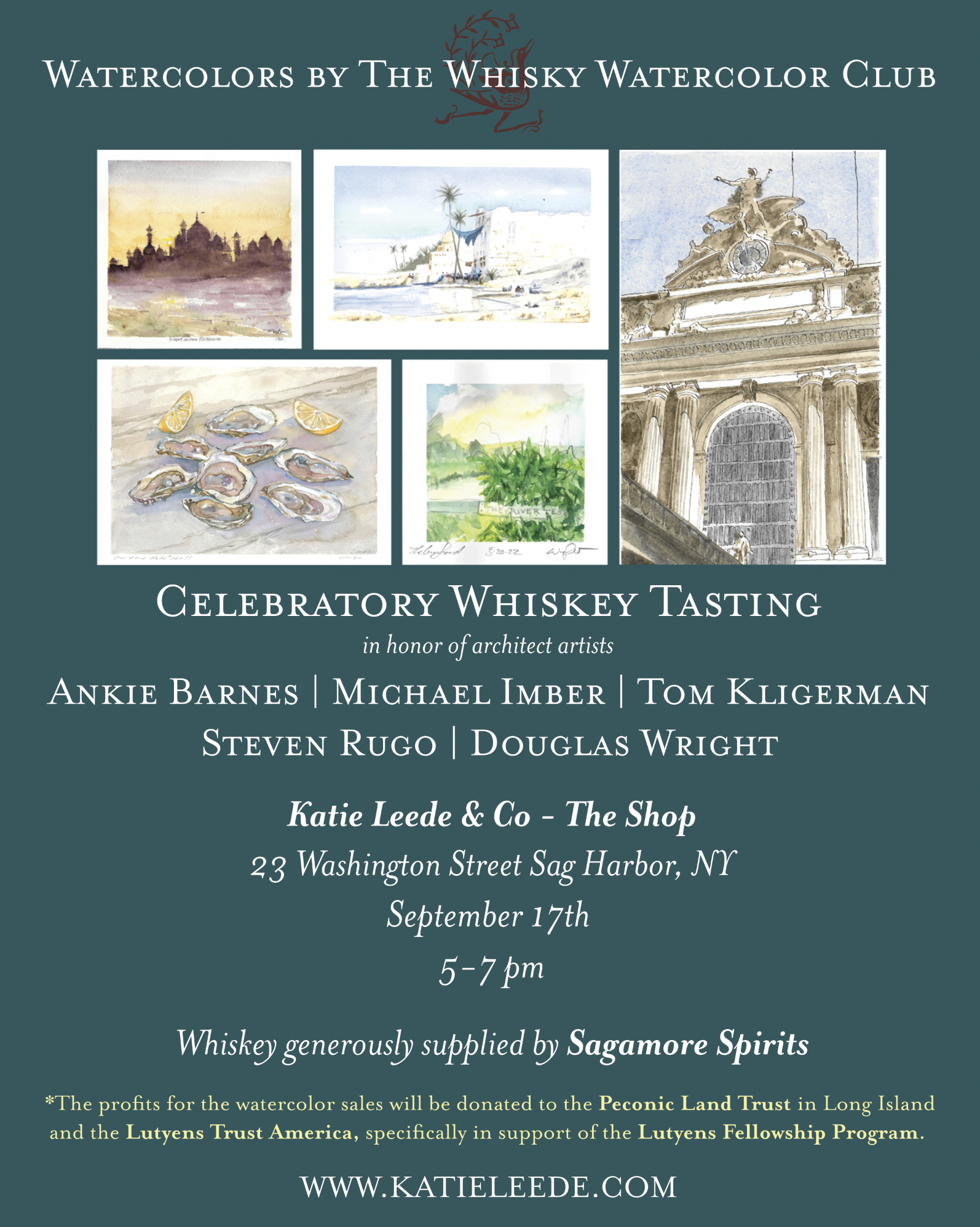 The Whisky Watercolor Club Invite