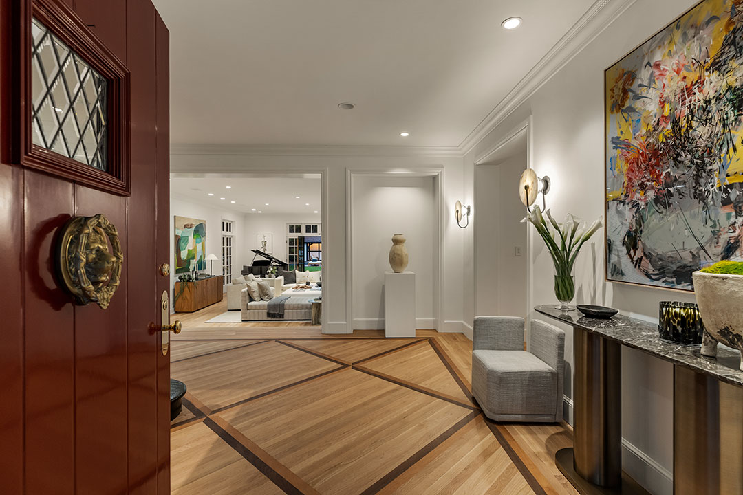 Producers Pacific Palisades Estate Foyer Evening