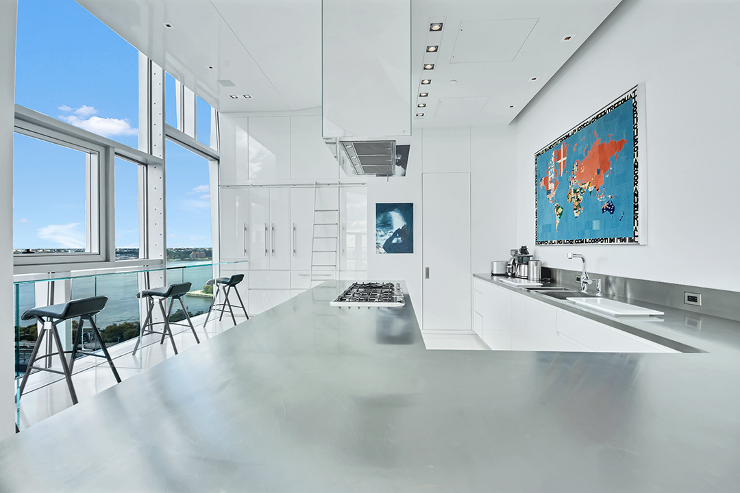 Hugh Jackman Drops 21 125m On An Ultra Modern Chelsea Penthouse Kitchen C