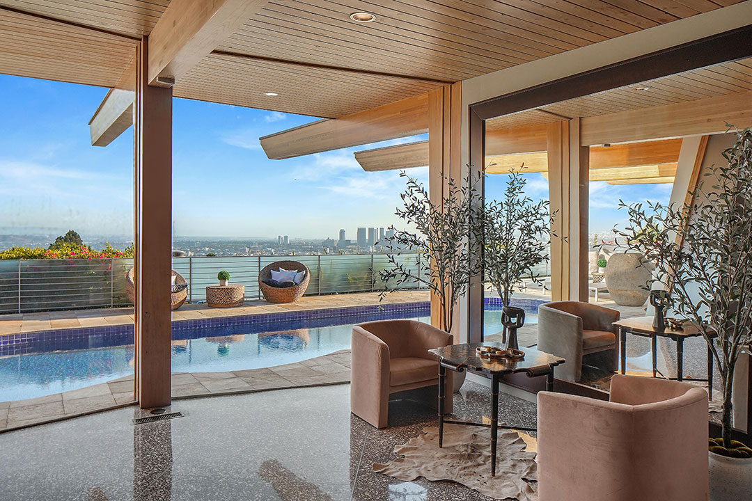 Hollywood Hills Interior Looking Out