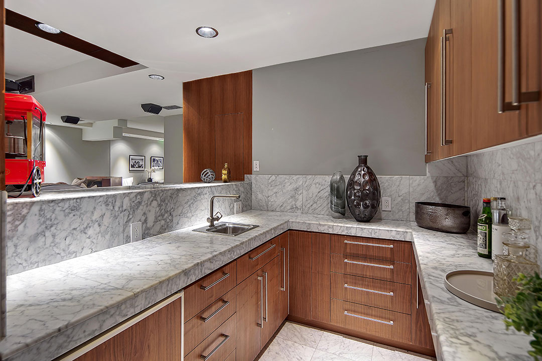 Hollywood Hills Theater Kitchenette