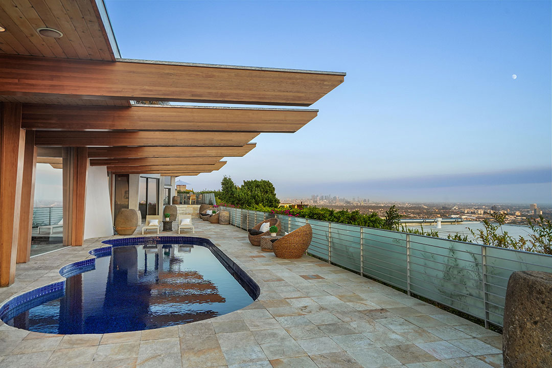 Hollywood Hills Pool And Pergola