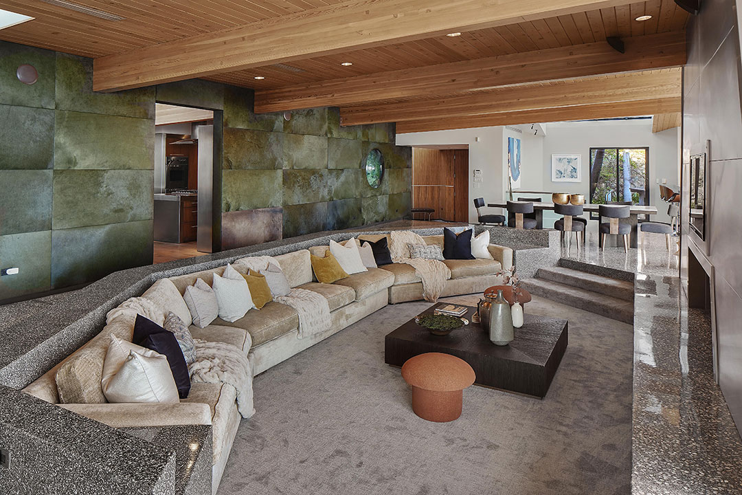 Hollywood Hills Sunken Living Couch