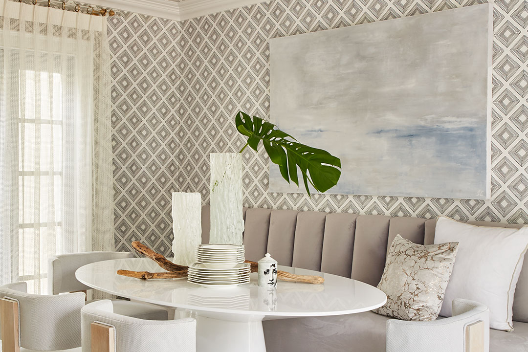 Wallcoverings in the Hampton Designer Showhouse