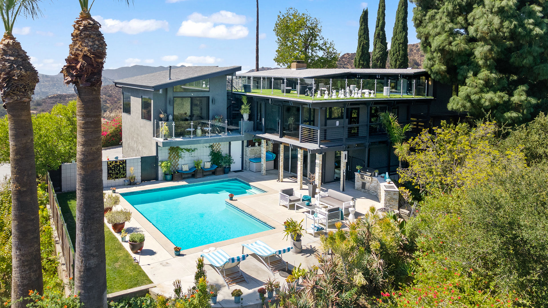 Pasadena Modern Daytime Aerial