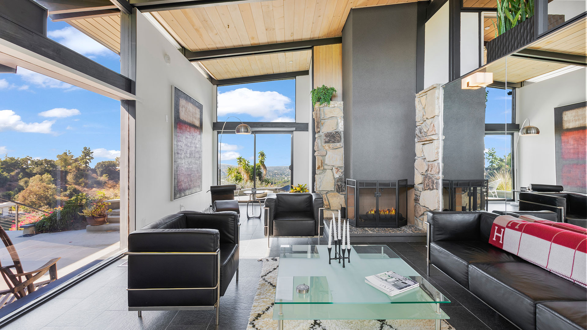 Pasadena Modern Family Room Wide