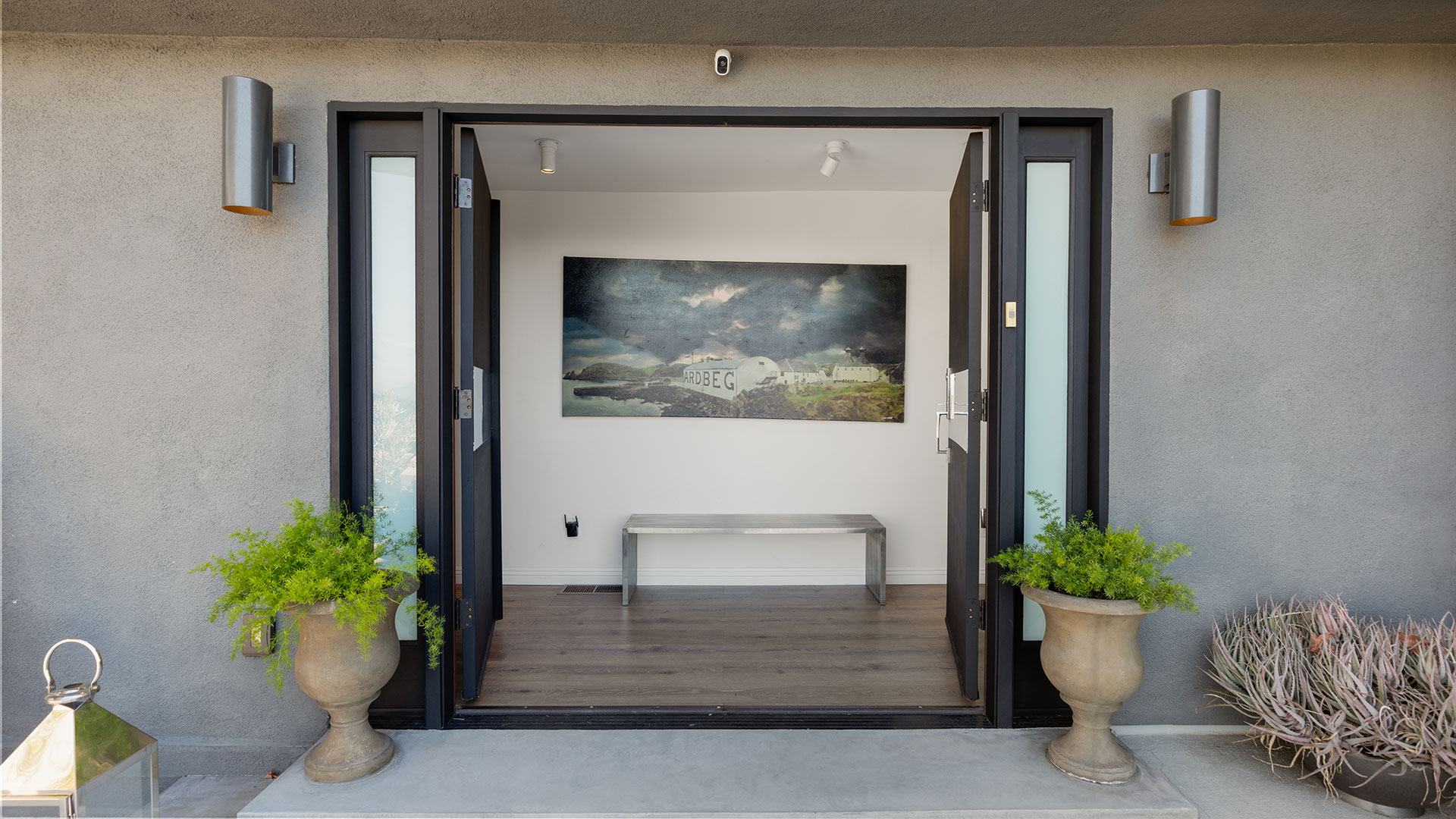 Pasadena Modern Front Doors Open 1