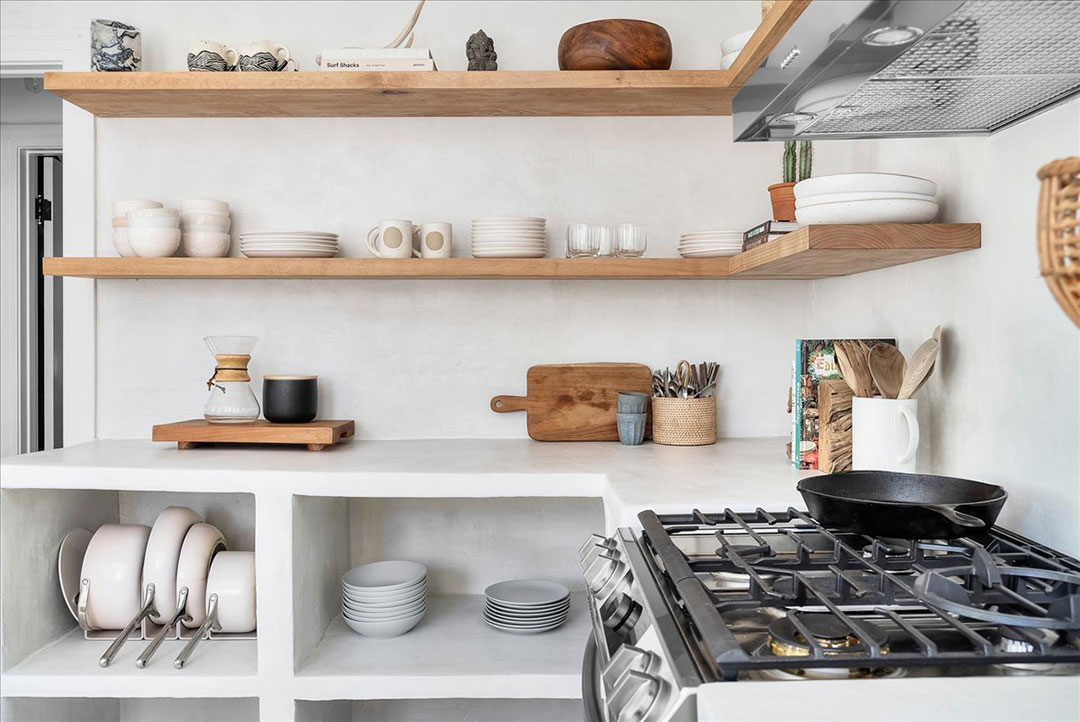 Blanco Bungalow Kitchen Shelves
