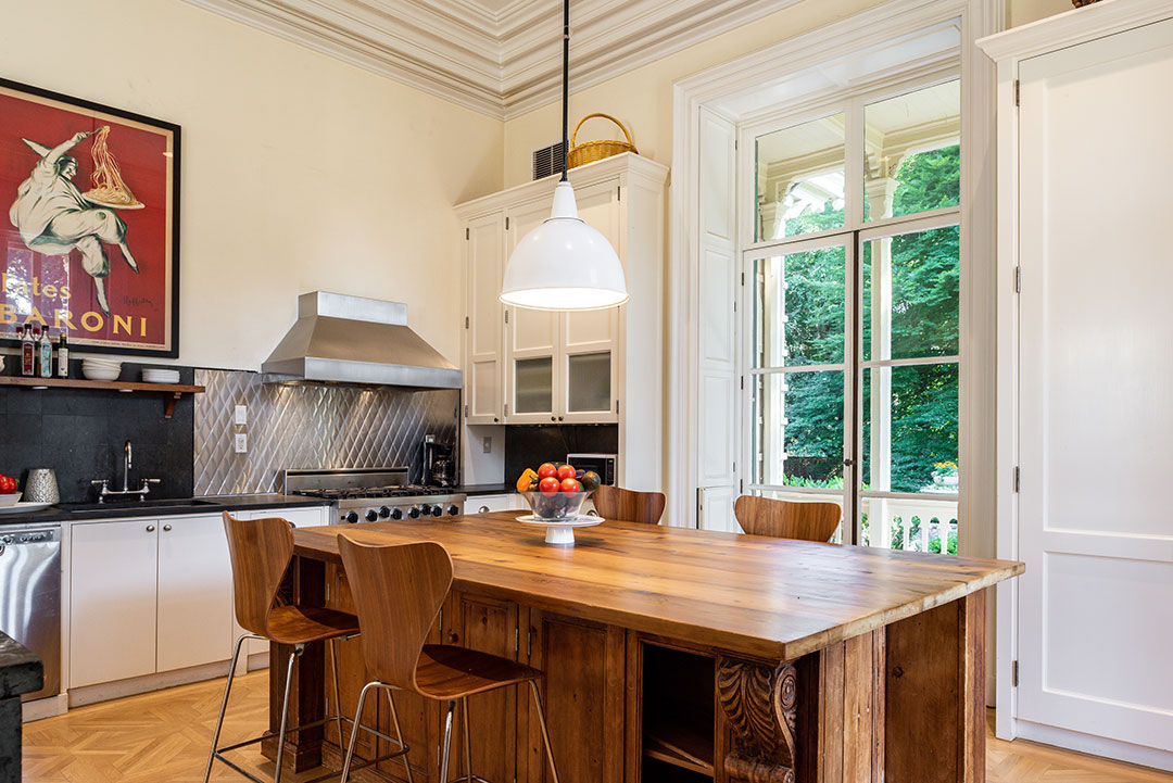 Westchester Historic Home Kitchen Island