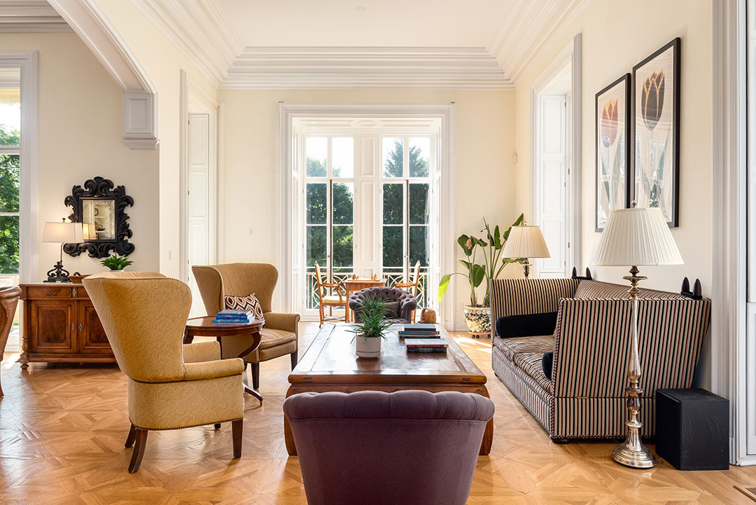 Westchester Historic Home Family Sitting Area