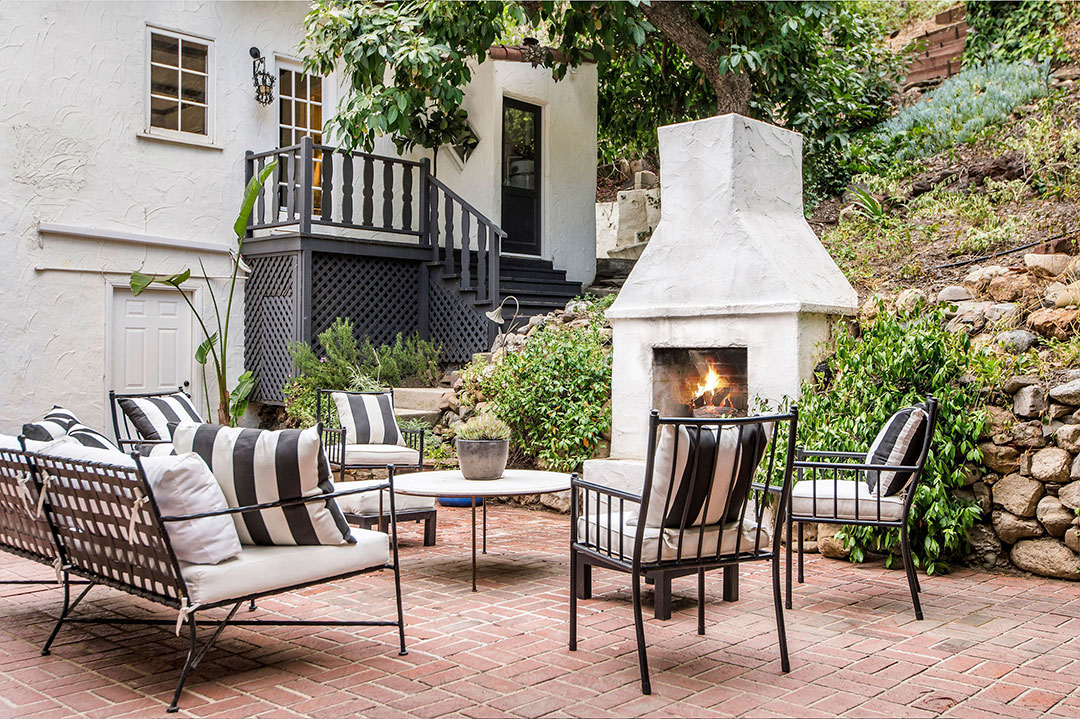 Billie Holiday Outdoor Fireplace