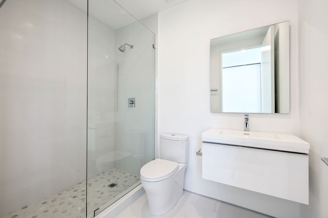 Future Miami All White Bathroom