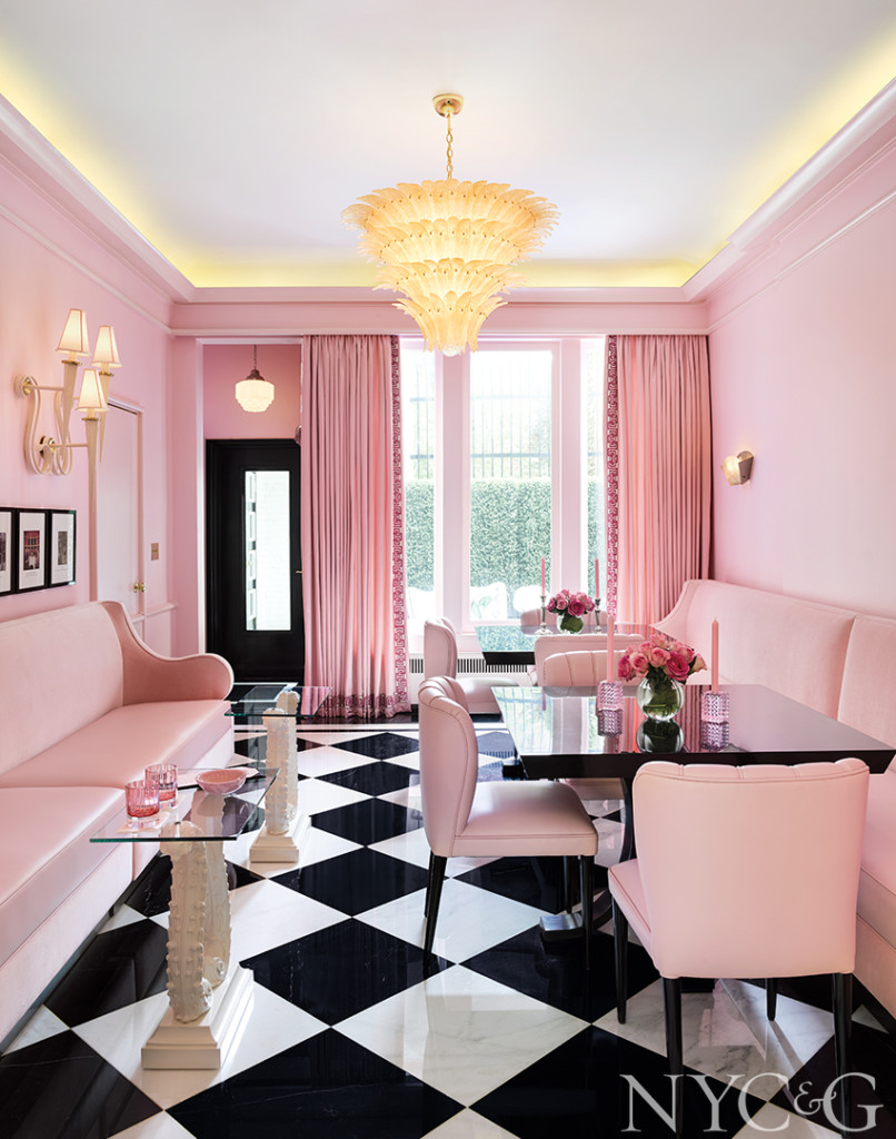 40048 Home Tour Maison 24 Art Deco Era Townhouse Bold Interiors Pink 806x1024
