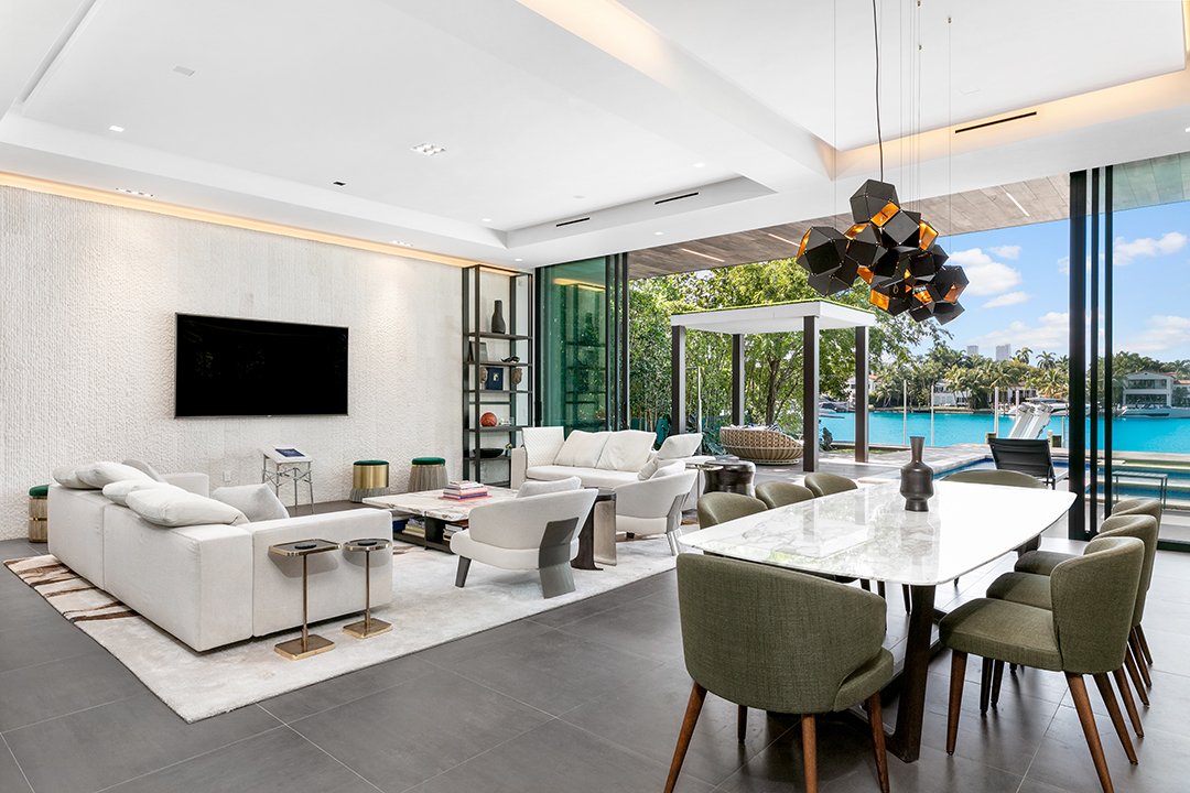 Honey Co Founder Ryan Hudson Lists A Sweet Swanky Waterfront Miami Beach Modern