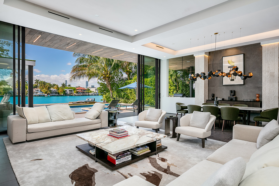 Honey Co Founder Ryan Hudson Lists A Sweet Swanky Waterfront Miami Beach Modern R