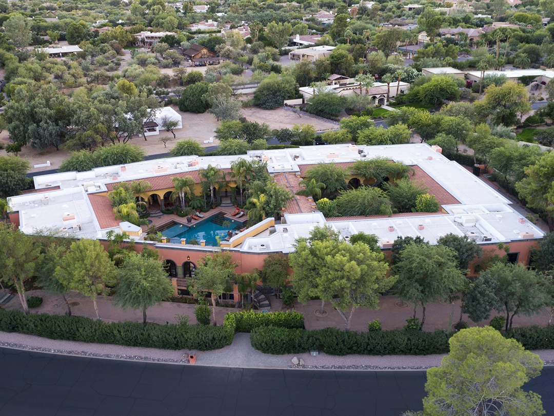 Nearly 18000 Square Foot Arizona Villa Originally Home To An Nfl Player Seeks 16m 097 Aerial View
