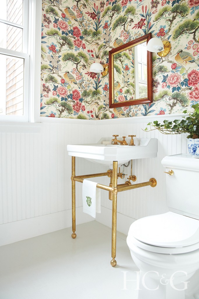 Hamptons Home Powder Bathroom 683x1024