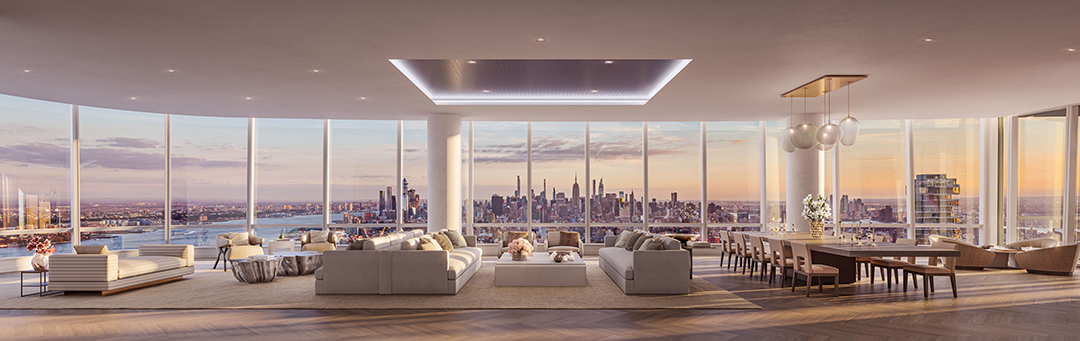 Inside A 40m Tribeca Penthouse That Looks Like Something Out Of Hbos Succession 111 Murray Morning Penthouse Living Room Gatefold 1 1