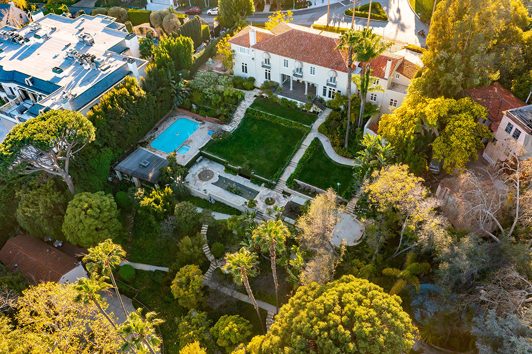 The Beatles Bel Air Rental Backyard Aerial
