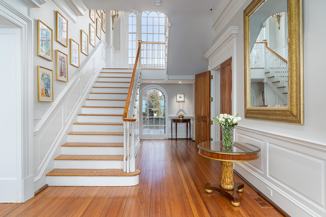 Jackie Kennedys Former Washington D C Home Lists For 24 5m After Merging With Two Neighboring Properties Main House Entry