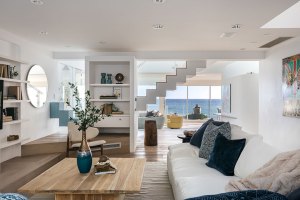 Robert Dinero Heat House Malibu Famiy Room Staircase