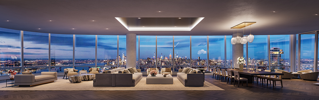 Inside A 40m Tribeca Penthouse That Looks Like Something Out Of Hbos Succession 111 Murray Dusk Penthouse Living Room Gatefold 1