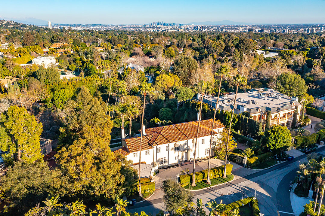 The Beatles Bel Air Rental Exterior Aerial