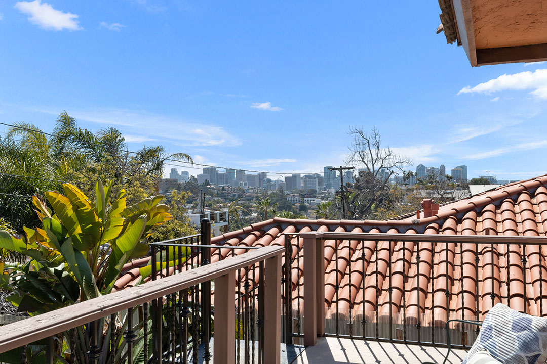 Singer Victor Willis Views Of Downtown From The Master Bedroom Wrap Around Deck