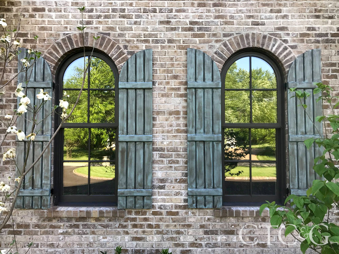 Green Board And Batten Arched 2