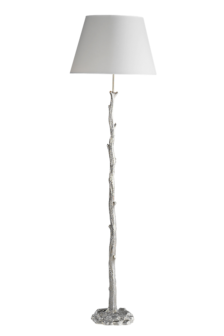 Twig Floor Lamp Nickel Rough Silo