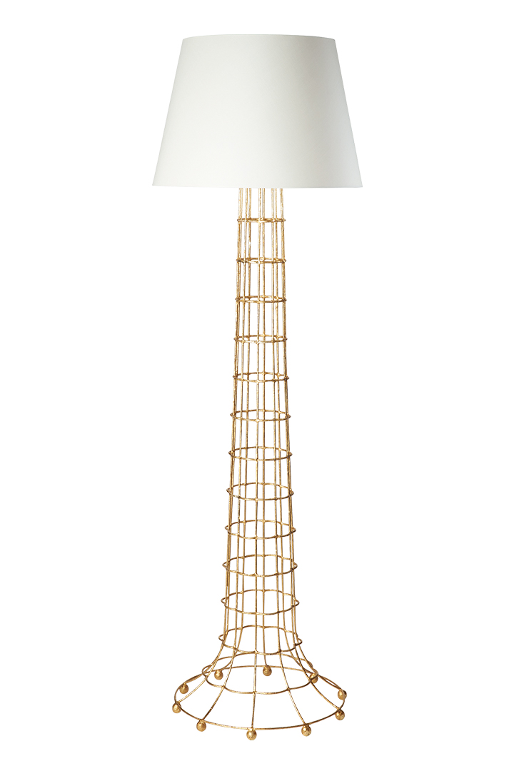 Gilded Cage Floor Lamp Rough Silo