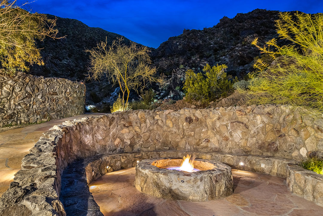 Suzanne Somers Palm Springs Firepit