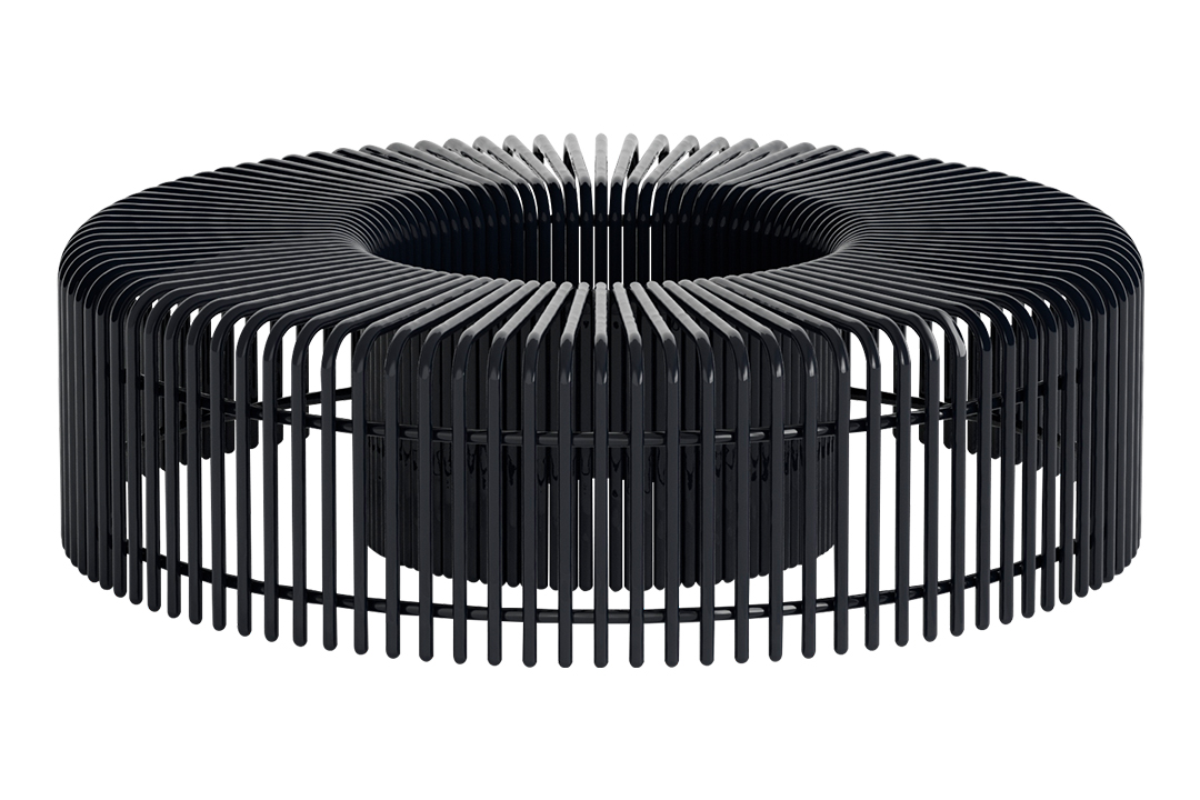 Ribbon Curvedbench Rough Silo