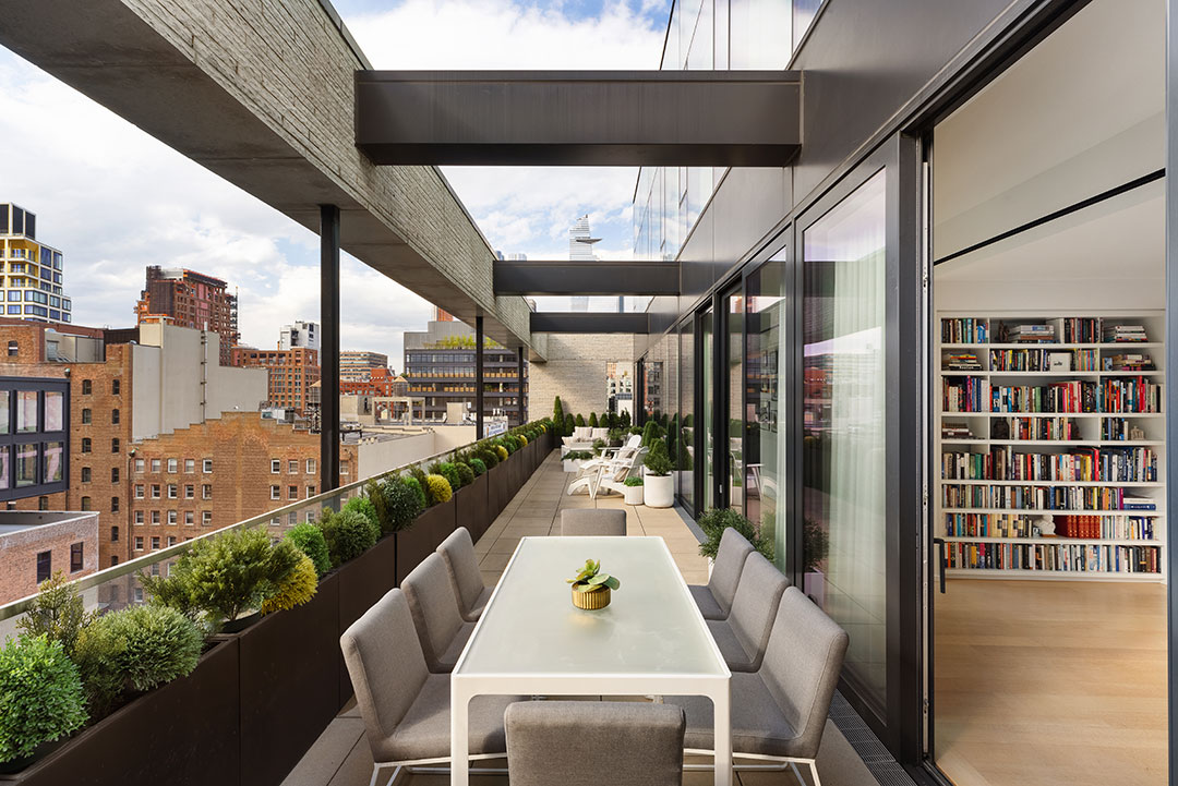 Mike Myers Nyc Penthouse Dining Terrace