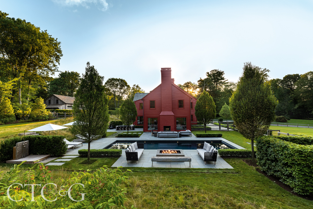 Jdda Darien Barn Pool Landscaping