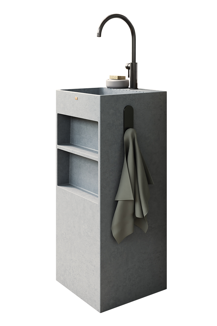 14 Karmen Pedestal Cuadrado 2 Rough Silo