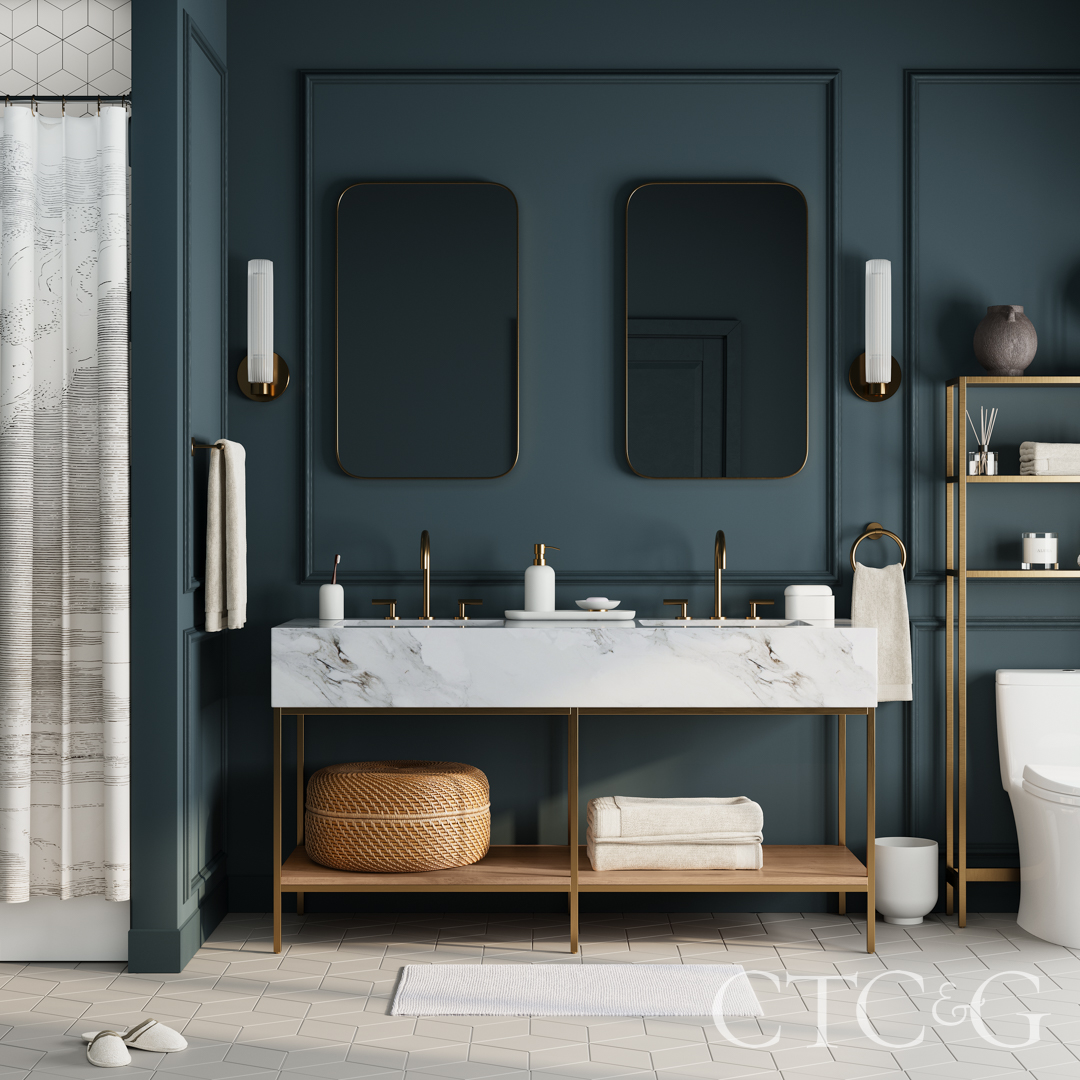 Cgi Pdi Ho22 8511705 Streamline 63 Marble Double Standard Vanity