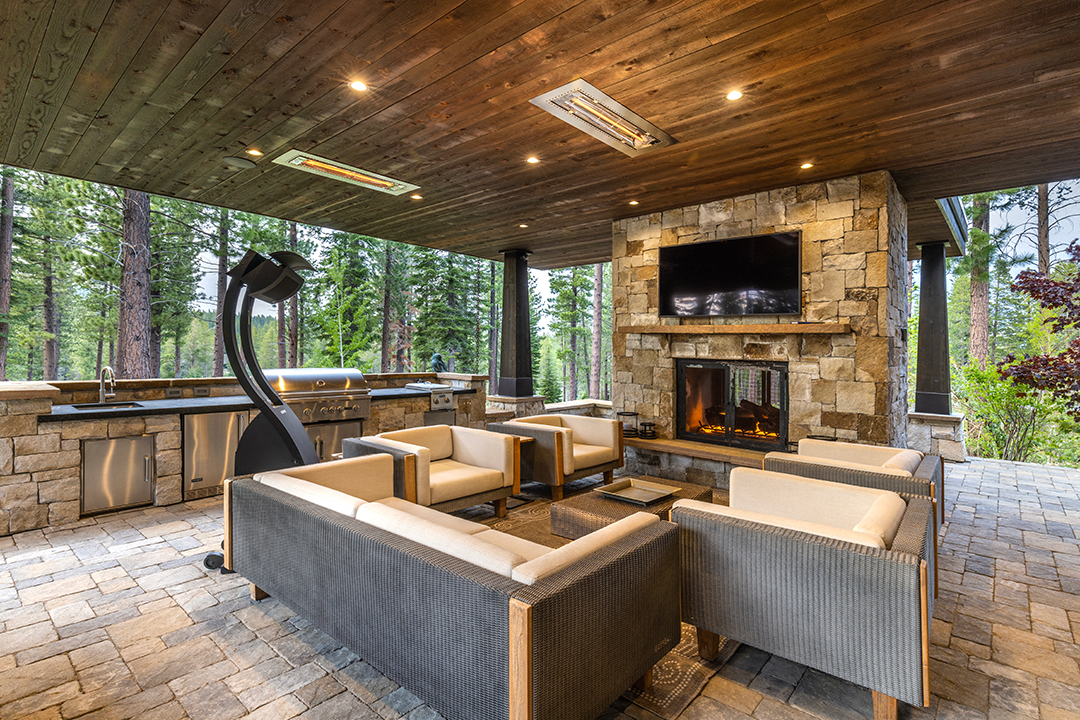 Check Out A Luxurious Lake Tahoe Retreat Priced At 11 9m 25 Martis Camp Realty Home 494 Outdoor Fireplace