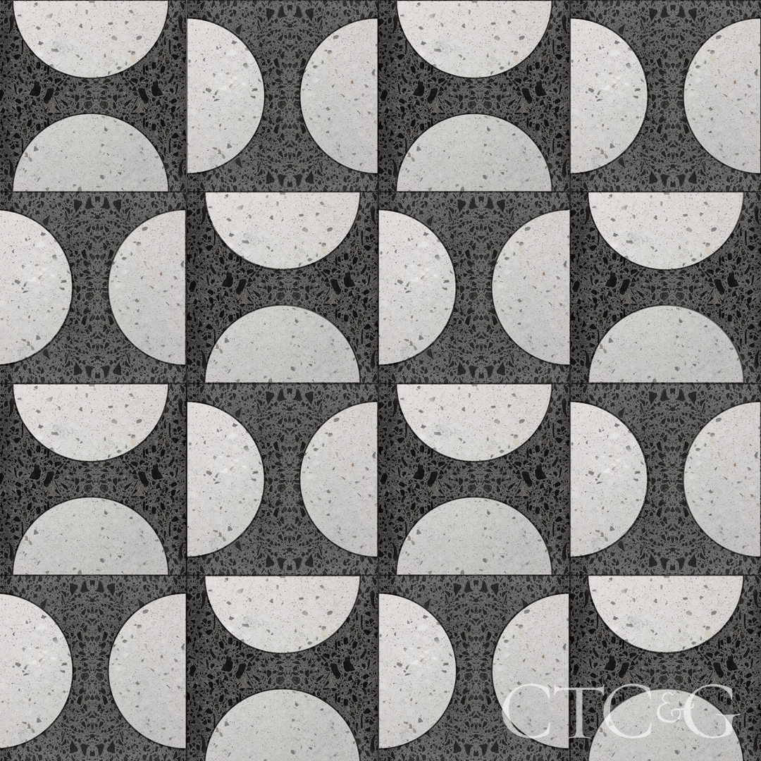 Half Circle Alt Black White