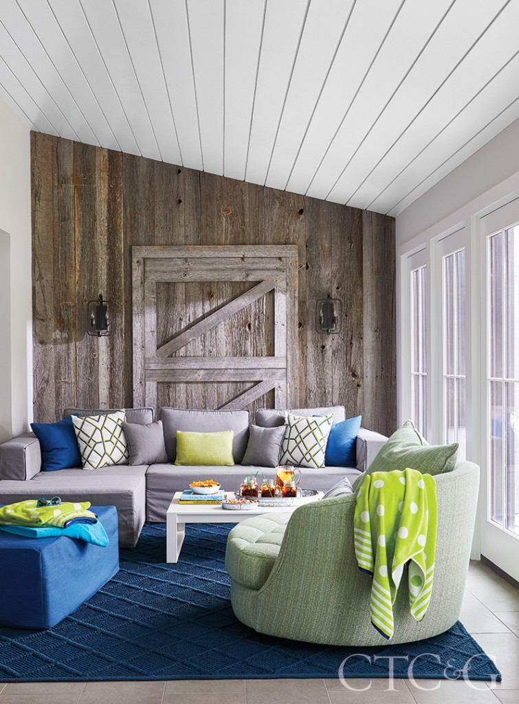 Kent Pool House Blue And Green Living Area 755x1024