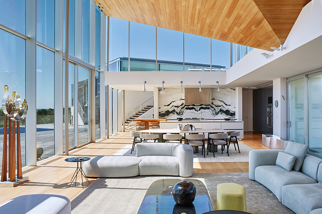 Wainscott Modern Masterpiece Once Featured In Succession Looks For 55m 115beachlane Greatroom Mike Cantwells Conflicted Copy 2023 04 21