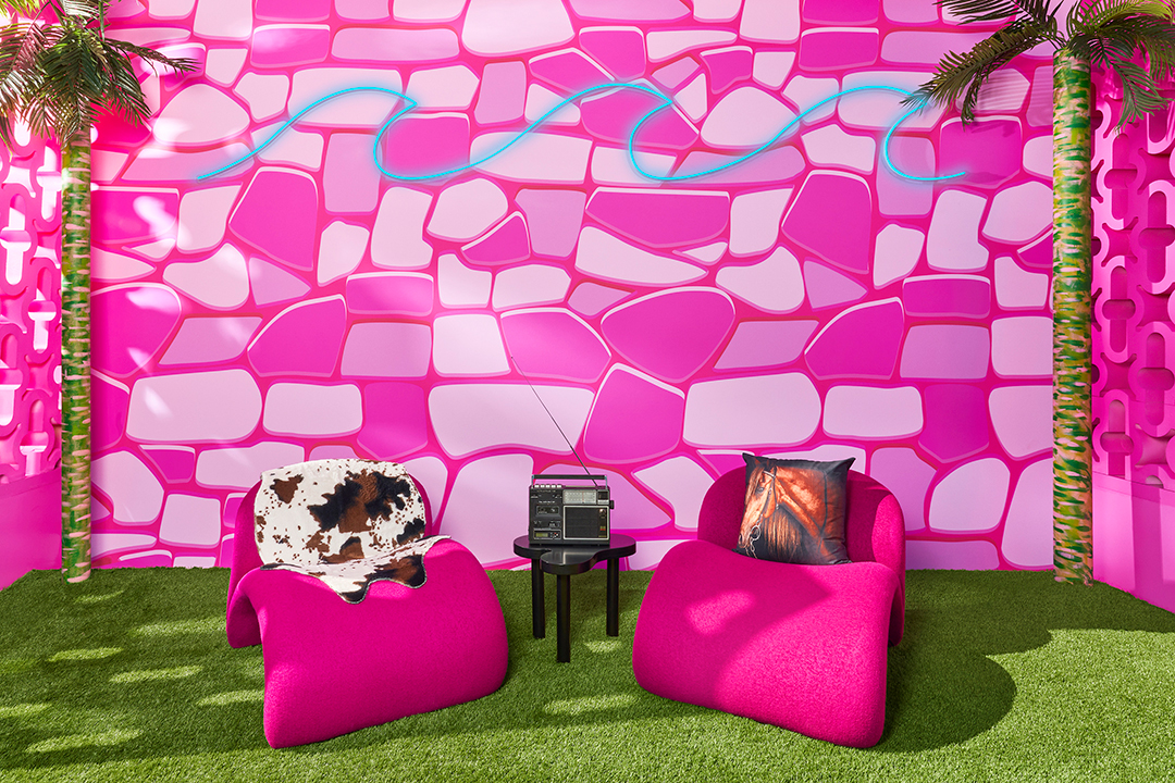 Barbies Malibu Dreamhouse Is Now On Airbnb For Two Stays In July With Ken As Host 17 Kens Dreamhouse Airbnb Audio Lounge Credit Joyce Lee