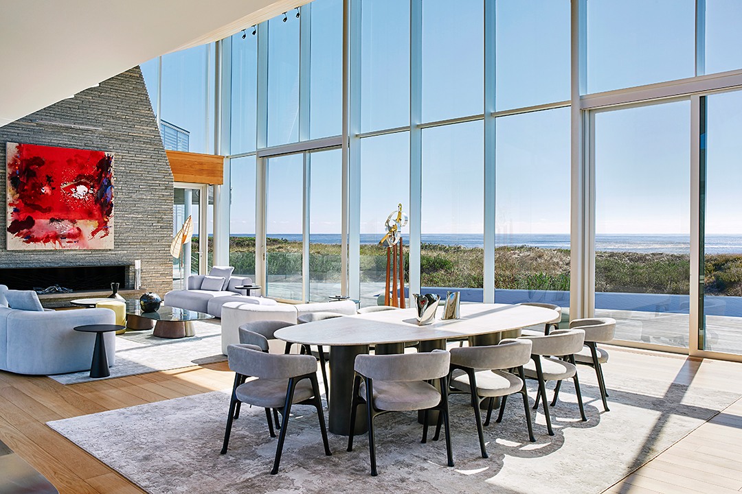 Wainscott Modern Masterpiece Once Featured In Succession Looks For 55m 115beachlane Dining 01 8504